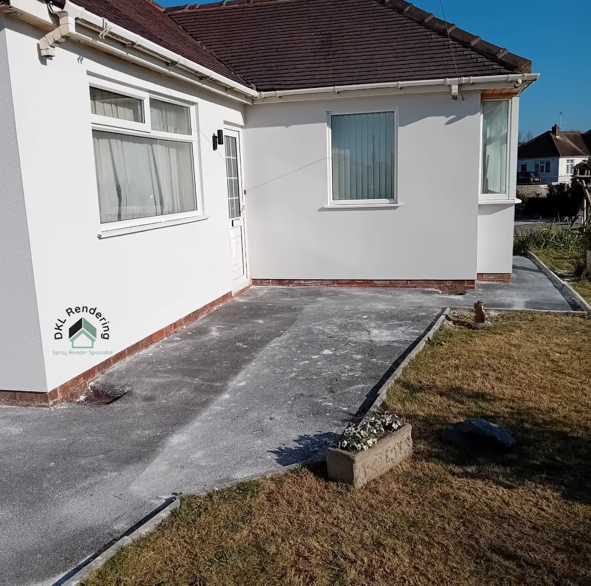Freshly rendered bungalow in Thornton-Cleveleys